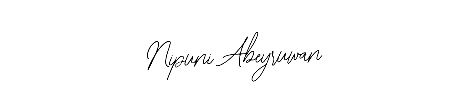 Nipuni Abeyruwan stylish signature style. Best Handwritten Sign (Bearetta-2O07w) for my name. Handwritten Signature Collection Ideas for my name Nipuni Abeyruwan. Nipuni Abeyruwan signature style 12 images and pictures png