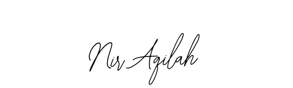 Use a signature maker to create a handwritten signature online. With this signature software, you can design (Bearetta-2O07w) your own signature for name Nir Aqilah. Nir Aqilah signature style 12 images and pictures png