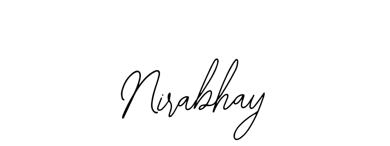 How to make Nirabhay signature? Bearetta-2O07w is a professional autograph style. Create handwritten signature for Nirabhay name. Nirabhay signature style 12 images and pictures png