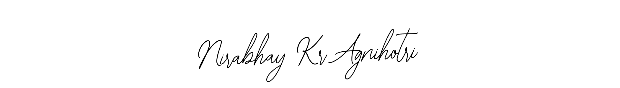 Also we have Nirabhay Kr Agnihotri name is the best signature style. Create professional handwritten signature collection using Bearetta-2O07w autograph style. Nirabhay Kr Agnihotri signature style 12 images and pictures png