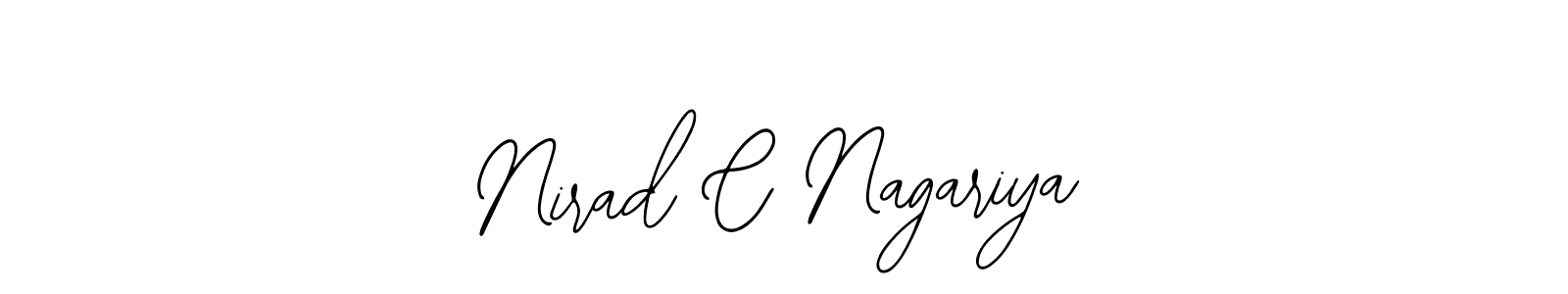 The best way (Bearetta-2O07w) to make a short signature is to pick only two or three words in your name. The name Nirad C Nagariya include a total of six letters. For converting this name. Nirad C Nagariya signature style 12 images and pictures png