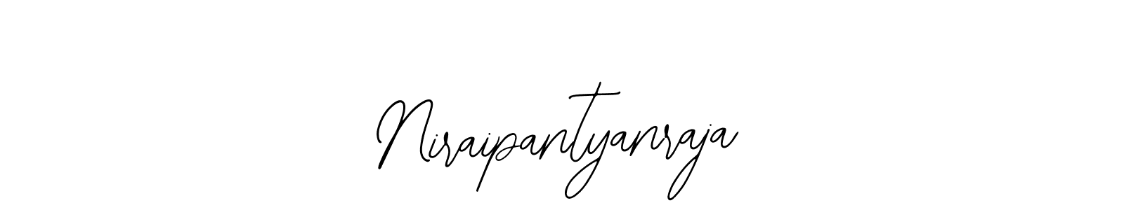 if you are searching for the best signature style for your name Niraipantyanraja. so please give up your signature search. here we have designed multiple signature styles  using Bearetta-2O07w. Niraipantyanraja signature style 12 images and pictures png