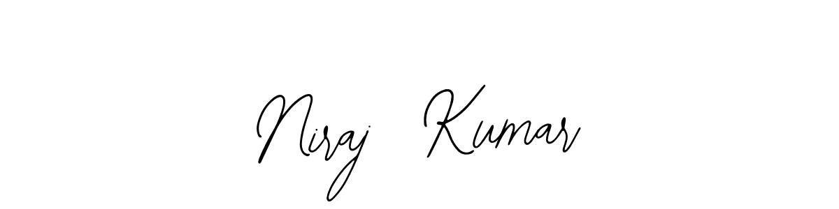 The best way (Bearetta-2O07w) to make a short signature is to pick only two or three words in your name. The name Niraj  Kumar include a total of six letters. For converting this name. Niraj  Kumar signature style 12 images and pictures png