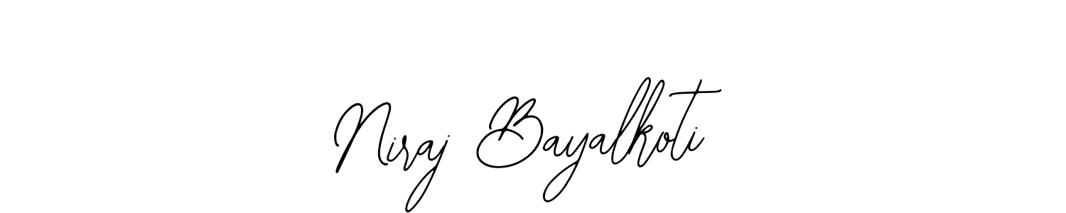 Niraj Bayalkoti stylish signature style. Best Handwritten Sign (Bearetta-2O07w) for my name. Handwritten Signature Collection Ideas for my name Niraj Bayalkoti. Niraj Bayalkoti signature style 12 images and pictures png