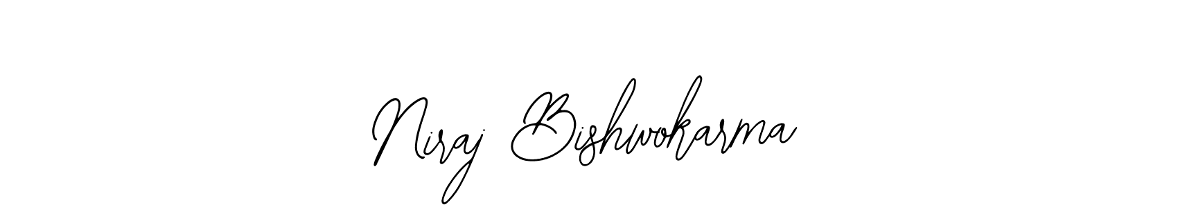 Make a beautiful signature design for name Niraj Bishwokarma. With this signature (Bearetta-2O07w) style, you can create a handwritten signature for free. Niraj Bishwokarma signature style 12 images and pictures png