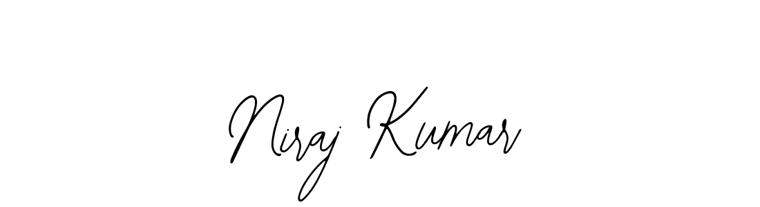 How to make Niraj Kumar name signature. Use Bearetta-2O07w style for creating short signs online. This is the latest handwritten sign. Niraj Kumar signature style 12 images and pictures png