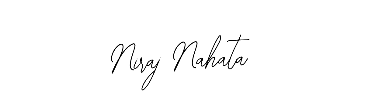Design your own signature with our free online signature maker. With this signature software, you can create a handwritten (Bearetta-2O07w) signature for name Niraj Nahata. Niraj Nahata signature style 12 images and pictures png