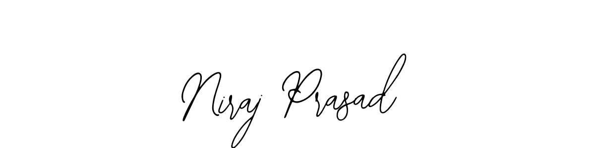 How to make Niraj Prasad name signature. Use Bearetta-2O07w style for creating short signs online. This is the latest handwritten sign. Niraj Prasad signature style 12 images and pictures png