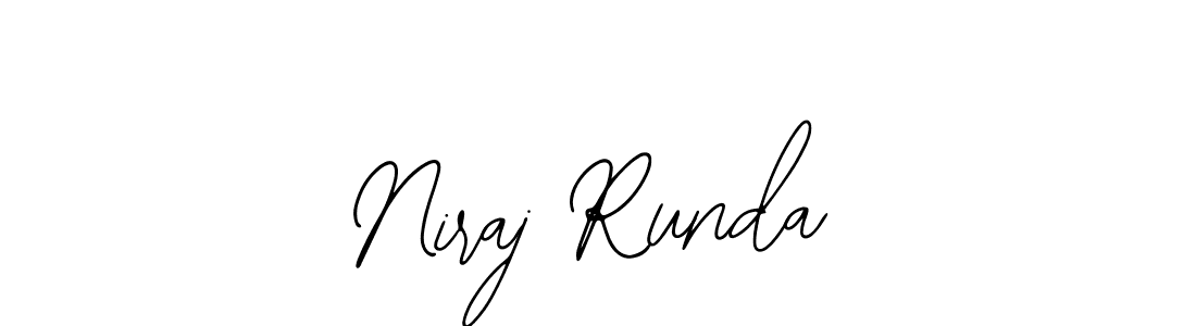 Make a beautiful signature design for name Niraj Runda. Use this online signature maker to create a handwritten signature for free. Niraj Runda signature style 12 images and pictures png