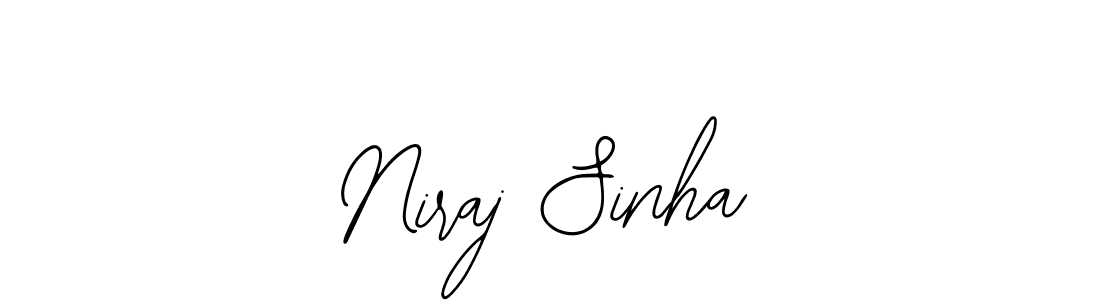 How to make Niraj Sinha name signature. Use Bearetta-2O07w style for creating short signs online. This is the latest handwritten sign. Niraj Sinha signature style 12 images and pictures png