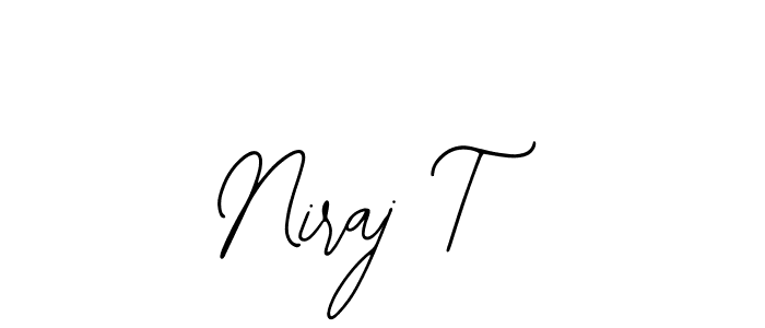 It looks lik you need a new signature style for name Niraj T. Design unique handwritten (Bearetta-2O07w) signature with our free signature maker in just a few clicks. Niraj T signature style 12 images and pictures png