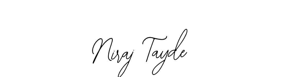 You can use this online signature creator to create a handwritten signature for the name Niraj Tayde. This is the best online autograph maker. Niraj Tayde signature style 12 images and pictures png