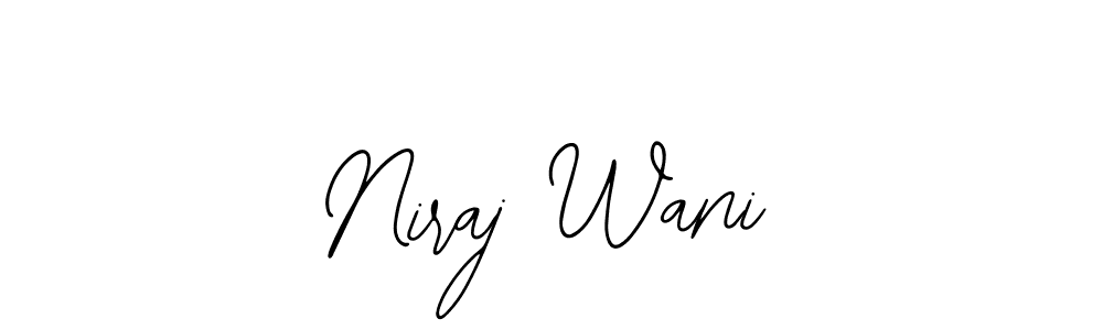 Create a beautiful signature design for name Niraj Wani. With this signature (Bearetta-2O07w) fonts, you can make a handwritten signature for free. Niraj Wani signature style 12 images and pictures png