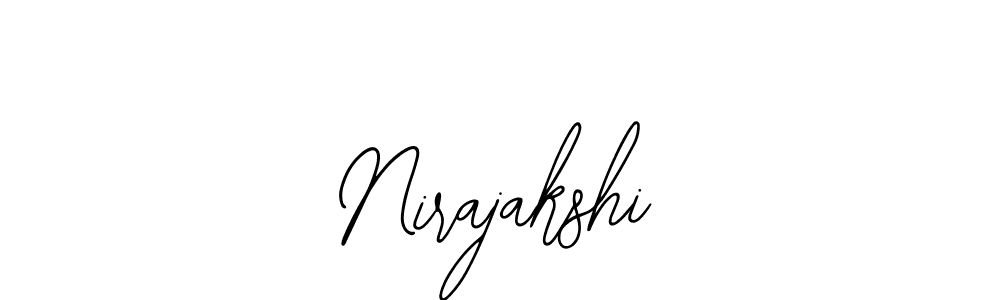 Use a signature maker to create a handwritten signature online. With this signature software, you can design (Bearetta-2O07w) your own signature for name Nirajakshi. Nirajakshi signature style 12 images and pictures png