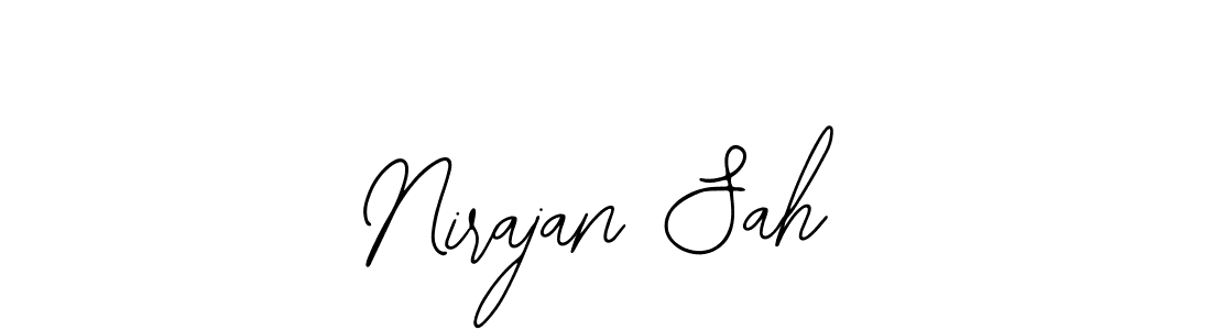 How to make Nirajan Sah name signature. Use Bearetta-2O07w style for creating short signs online. This is the latest handwritten sign. Nirajan Sah signature style 12 images and pictures png