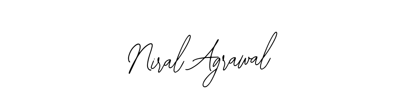 Make a beautiful signature design for name Niral Agrawal. With this signature (Bearetta-2O07w) style, you can create a handwritten signature for free. Niral Agrawal signature style 12 images and pictures png