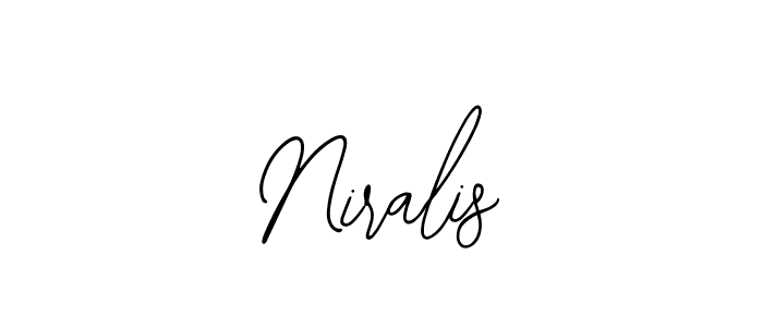 Design your own signature with our free online signature maker. With this signature software, you can create a handwritten (Bearetta-2O07w) signature for name Niralis. Niralis signature style 12 images and pictures png