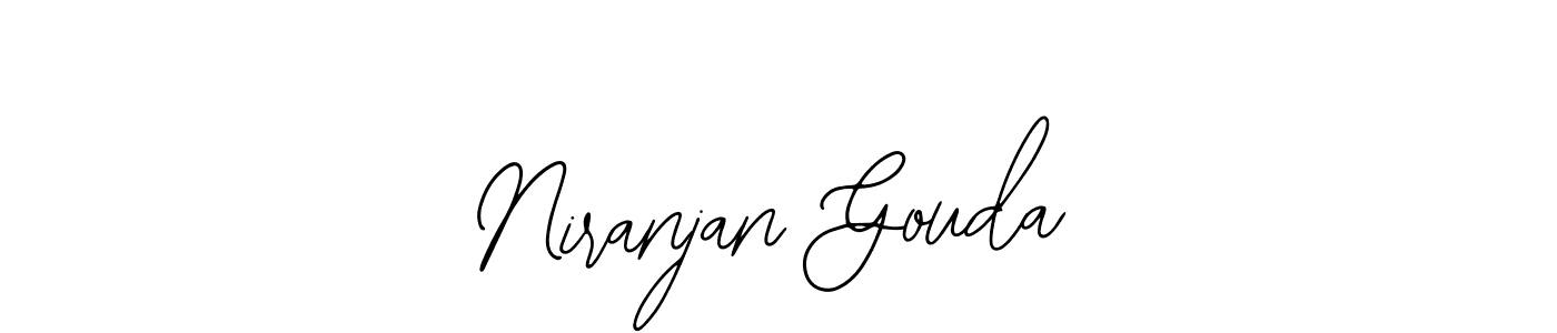 The best way (Bearetta-2O07w) to make a short signature is to pick only two or three words in your name. The name Niranjan Gouda include a total of six letters. For converting this name. Niranjan Gouda signature style 12 images and pictures png