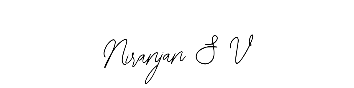 This is the best signature style for the Niranjan S V name. Also you like these signature font (Bearetta-2O07w). Mix name signature. Niranjan S V signature style 12 images and pictures png