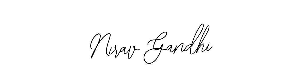 Use a signature maker to create a handwritten signature online. With this signature software, you can design (Bearetta-2O07w) your own signature for name Nirav Gandhi. Nirav Gandhi signature style 12 images and pictures png