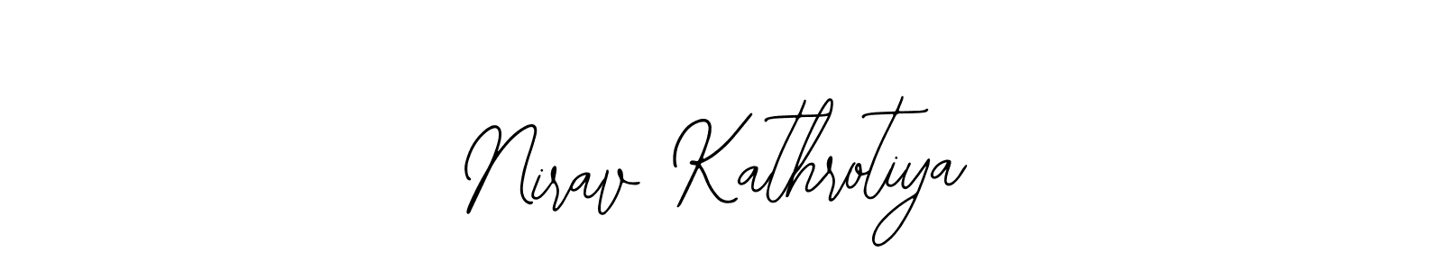 The best way (Bearetta-2O07w) to make a short signature is to pick only two or three words in your name. The name Nirav Kathrotiya include a total of six letters. For converting this name. Nirav Kathrotiya signature style 12 images and pictures png