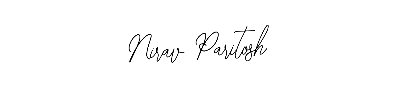 Also You can easily find your signature by using the search form. We will create Nirav Paritosh name handwritten signature images for you free of cost using Bearetta-2O07w sign style. Nirav Paritosh signature style 12 images and pictures png