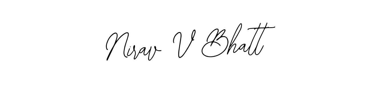 Similarly Bearetta-2O07w is the best handwritten signature design. Signature creator online .You can use it as an online autograph creator for name Nirav V Bhatt. Nirav V Bhatt signature style 12 images and pictures png