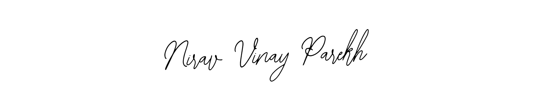 Use a signature maker to create a handwritten signature online. With this signature software, you can design (Bearetta-2O07w) your own signature for name Nirav Vinay Parekh. Nirav Vinay Parekh signature style 12 images and pictures png