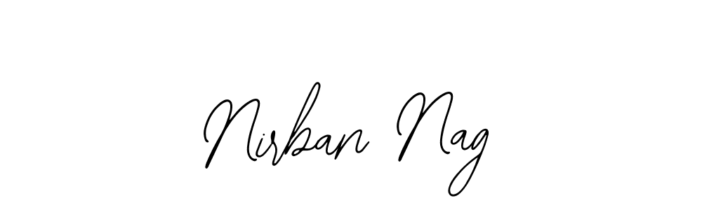 The best way (Bearetta-2O07w) to make a short signature is to pick only two or three words in your name. The name Nirban Nag include a total of six letters. For converting this name. Nirban Nag signature style 12 images and pictures png