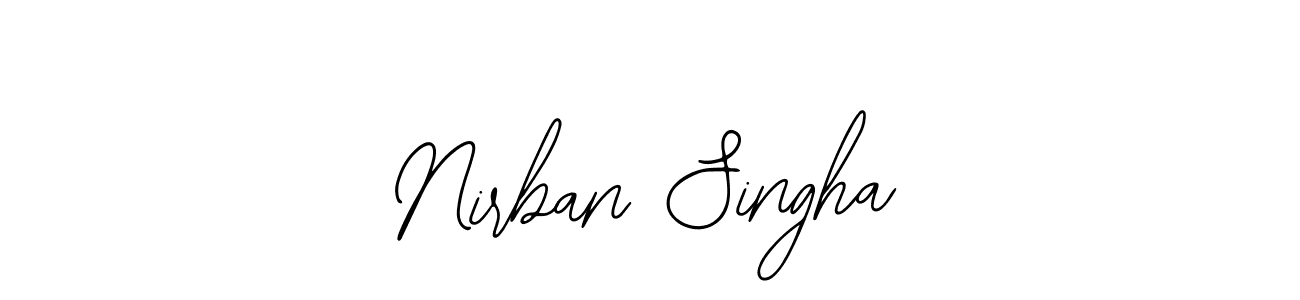 Also You can easily find your signature by using the search form. We will create Nirban Singha name handwritten signature images for you free of cost using Bearetta-2O07w sign style. Nirban Singha signature style 12 images and pictures png