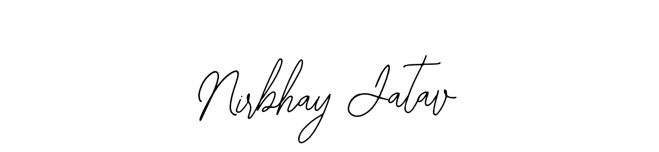 Bearetta-2O07w is a professional signature style that is perfect for those who want to add a touch of class to their signature. It is also a great choice for those who want to make their signature more unique. Get Nirbhay Jatav name to fancy signature for free. Nirbhay Jatav signature style 12 images and pictures png