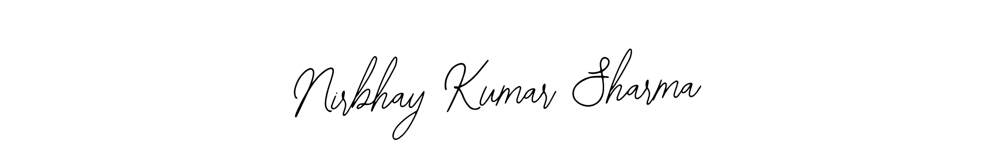 Design your own signature with our free online signature maker. With this signature software, you can create a handwritten (Bearetta-2O07w) signature for name Nirbhay Kumar Sharma. Nirbhay Kumar Sharma signature style 12 images and pictures png