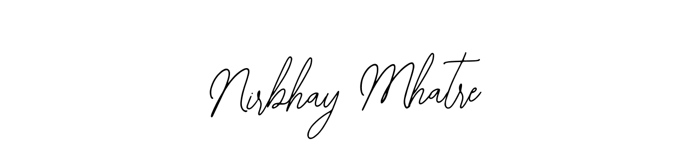 Create a beautiful signature design for name Nirbhay Mhatre. With this signature (Bearetta-2O07w) fonts, you can make a handwritten signature for free. Nirbhay Mhatre signature style 12 images and pictures png