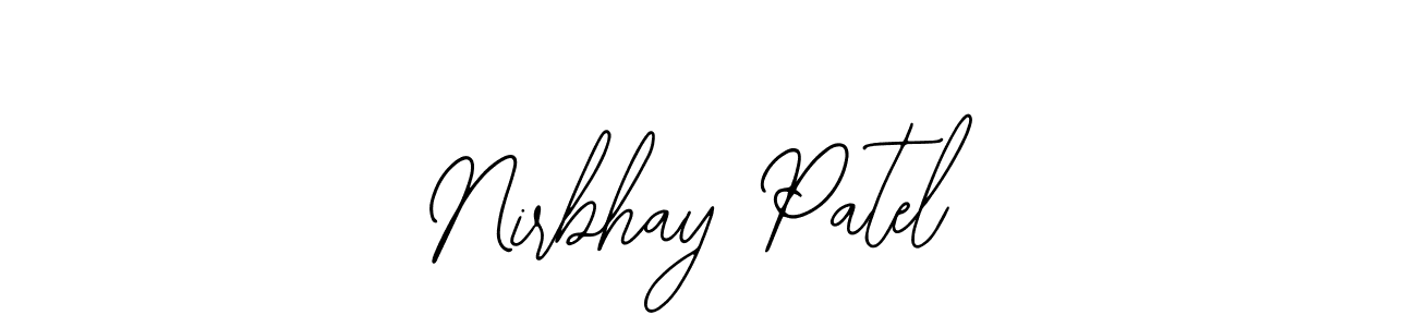 How to make Nirbhay Patel signature? Bearetta-2O07w is a professional autograph style. Create handwritten signature for Nirbhay Patel name. Nirbhay Patel signature style 12 images and pictures png