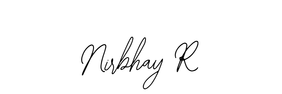 How to make Nirbhay R signature? Bearetta-2O07w is a professional autograph style. Create handwritten signature for Nirbhay R name. Nirbhay R signature style 12 images and pictures png