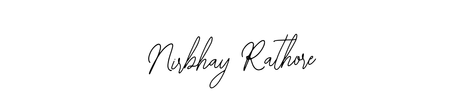 Make a beautiful signature design for name Nirbhay Rathore. With this signature (Bearetta-2O07w) style, you can create a handwritten signature for free. Nirbhay Rathore signature style 12 images and pictures png