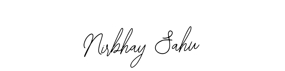 Use a signature maker to create a handwritten signature online. With this signature software, you can design (Bearetta-2O07w) your own signature for name Nirbhay Sahu. Nirbhay Sahu signature style 12 images and pictures png