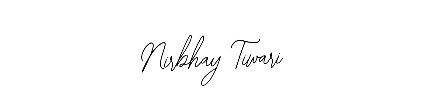 if you are searching for the best signature style for your name Nirbhay Tiwari. so please give up your signature search. here we have designed multiple signature styles  using Bearetta-2O07w. Nirbhay Tiwari signature style 12 images and pictures png