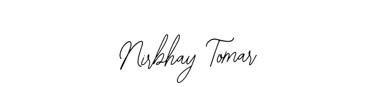 You can use this online signature creator to create a handwritten signature for the name Nirbhay Tomar. This is the best online autograph maker. Nirbhay Tomar signature style 12 images and pictures png