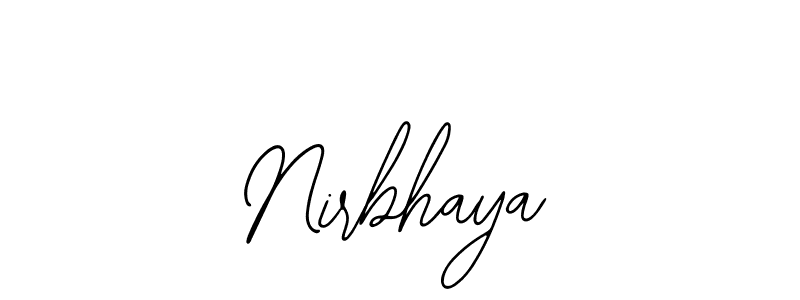 Also You can easily find your signature by using the search form. We will create Nirbhaya name handwritten signature images for you free of cost using Bearetta-2O07w sign style. Nirbhaya signature style 12 images and pictures png