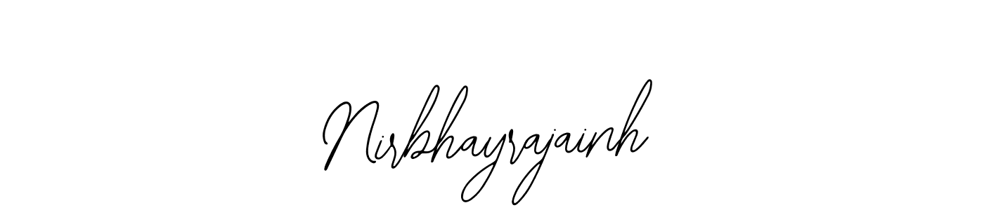 How to make Nirbhayrajainh signature? Bearetta-2O07w is a professional autograph style. Create handwritten signature for Nirbhayrajainh name. Nirbhayrajainh signature style 12 images and pictures png