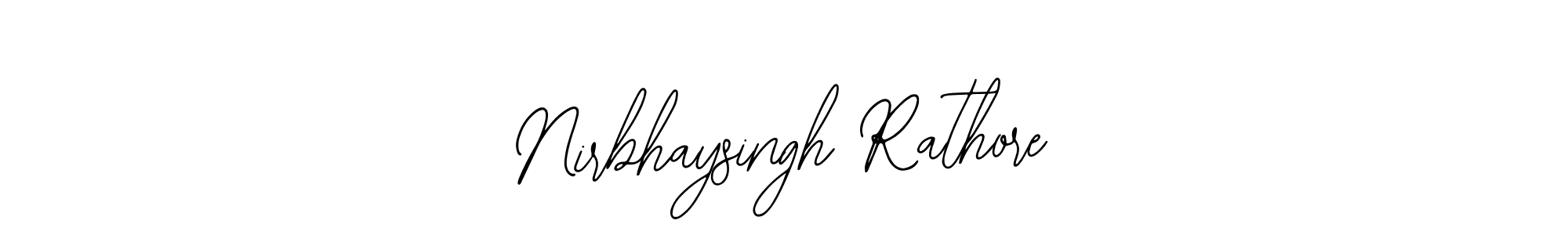 Make a short Nirbhaysingh Rathore signature style. Manage your documents anywhere anytime using Bearetta-2O07w. Create and add eSignatures, submit forms, share and send files easily. Nirbhaysingh Rathore signature style 12 images and pictures png