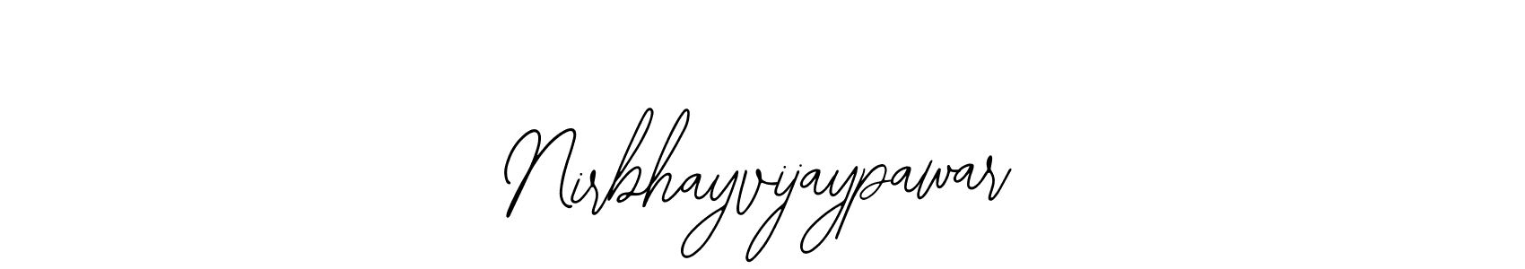 Use a signature maker to create a handwritten signature online. With this signature software, you can design (Bearetta-2O07w) your own signature for name Nirbhayvijaypawar. Nirbhayvijaypawar signature style 12 images and pictures png