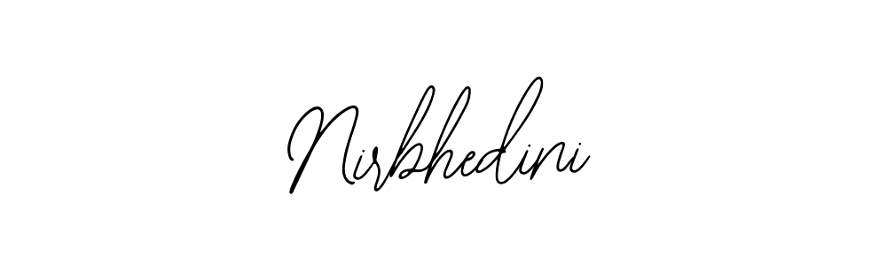 Similarly Bearetta-2O07w is the best handwritten signature design. Signature creator online .You can use it as an online autograph creator for name Nirbhedini. Nirbhedini signature style 12 images and pictures png