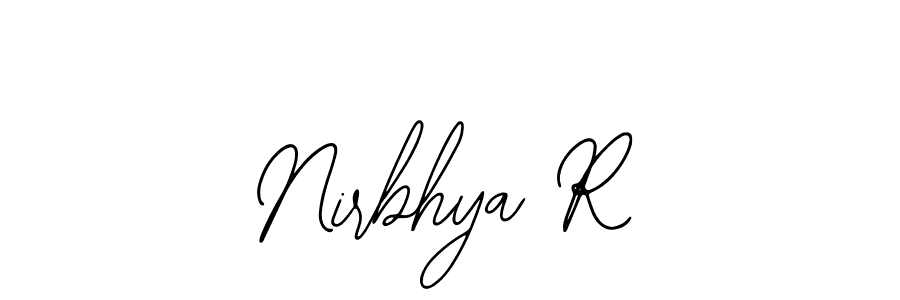 You can use this online signature creator to create a handwritten signature for the name Nirbhya R. This is the best online autograph maker. Nirbhya R signature style 12 images and pictures png