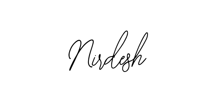 Nirdesh stylish signature style. Best Handwritten Sign (Bearetta-2O07w) for my name. Handwritten Signature Collection Ideas for my name Nirdesh. Nirdesh signature style 12 images and pictures png