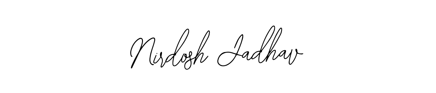 Create a beautiful signature design for name Nirdosh Jadhav. With this signature (Bearetta-2O07w) fonts, you can make a handwritten signature for free. Nirdosh Jadhav signature style 12 images and pictures png