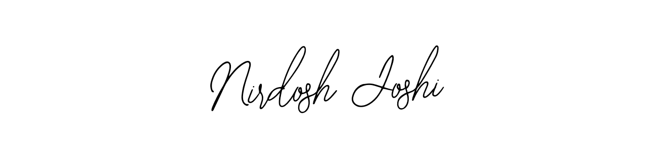 if you are searching for the best signature style for your name Nirdosh Joshi. so please give up your signature search. here we have designed multiple signature styles  using Bearetta-2O07w. Nirdosh Joshi signature style 12 images and pictures png