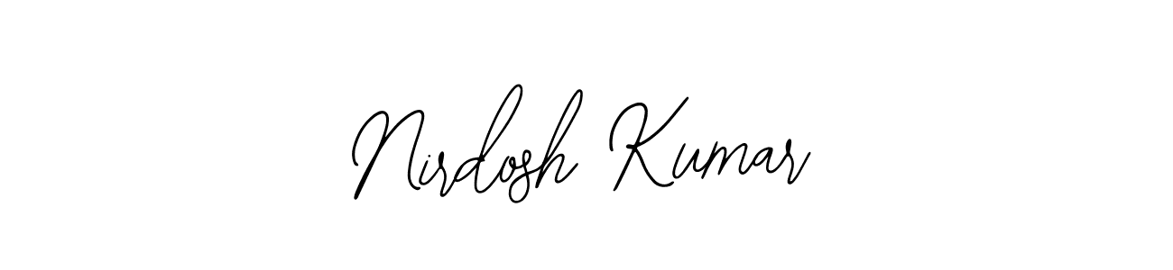 Use a signature maker to create a handwritten signature online. With this signature software, you can design (Bearetta-2O07w) your own signature for name Nirdosh Kumar. Nirdosh Kumar signature style 12 images and pictures png