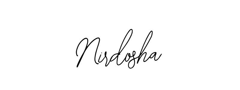 Also You can easily find your signature by using the search form. We will create Nirdosha name handwritten signature images for you free of cost using Bearetta-2O07w sign style. Nirdosha signature style 12 images and pictures png